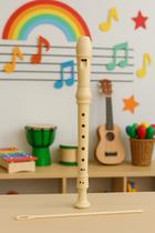 Flauta doce modelo soprano germânica escola musicalização infantil Flauta doce modelo soprano germânica escola musicalização infantil