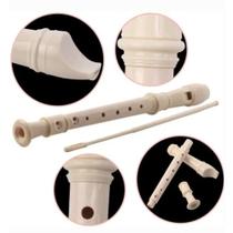 Flauta Doce Soprano Infantil com Haste de Limpeza 30cm Flauta Doce Soprano Infantil com Haste de Limpeza 30cm