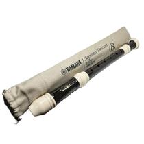 Flauta Doce Yamaha Soprano Barroca Profissional Yrs32-B Capa Flauta Doce Yamaha Soprano Barroca Profissional Yrs32-B Capa