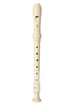 Flauta Doce Yamaha Soprano Germânica Yrs23 Original Creme