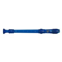 Flauta dolphin doce germanica soprano do azul transparente