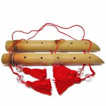 Flauta Feng Shui de Bambu - Estabilidade, Segurança e Paz Flauta Feng Shui de Bambu - Estabilidade, Segurança e Paz