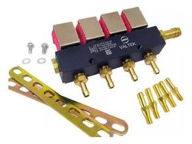Flauta Kit Gás 5g Gnv 4 Cilindros Universal Valtek