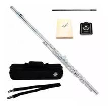 Flauta Transversal Eagle FL03N Prateada CCB