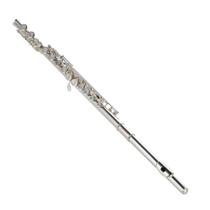 Flauta Transversal Harlem Sound C/ Case + Luva E Flanela Prateada Niquelada