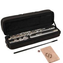 Flauta Transversal Hofma HFL01N Niquelada com Bag Flauta Transversal Hofma HFL01N Niquelada com Bag