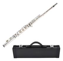 Flauta Transversal Konig Prata Niquelada Estojo Completa Ccb Prata