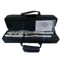 Flauta Transversal Prateada Em Dó - Hofma Hfl01s by eagle