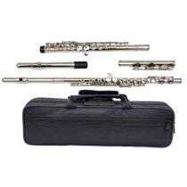 Flauta Transversal Zellmer ZFL600N Em Dó Com Case