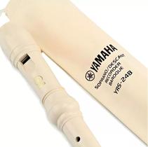 Flauta Yamaha Soprano Barroca YRS24B Escolar com Capa
