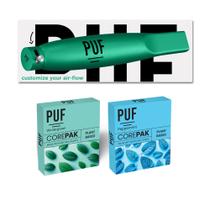 Flavor Cores PUF Edição Esmeralda com Fluxo de Ar Ajustável Pacote com 8 Unidades