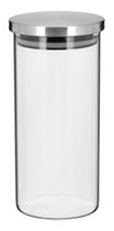 FLAVOR POTE 21x10x10cm 1,3L BOROSILICATO TRANSP COM ANEL SILICONE