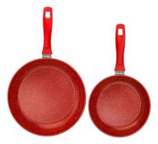 Flavor Stone Samurai Flavorstone 2 Pan Set, Frigideira, Cor Vermelho Flavor Stone Samurai Flavorstone 2 Pan Set, Frigideira, Cor Vermelho