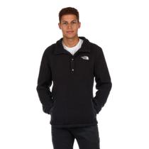 Fleece The North Face Parkview 1/2 Snap para homens TNF preto/cinza asfalto
