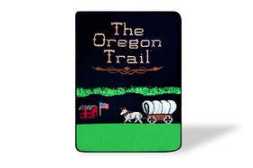 Fleece Throw Blanket JUST FUNKY The Oregon Trail (videogame) Fleece Throw Blanket JUST FUNKY The Oregon Trail (videogame)