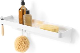 Flex Adhesive Prateleira Reta Para Banheiro Com Ventosa Adesiva