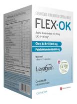 Flex Ok 60 Cáps Ucii E Ácido Hialurônico Suplemento Sem Sabor Flex Ok 60 Cáps Ucii E Ácido Hialurônico Suplemento Sem Sabor