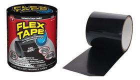 Flex Tape Fita Adesiva Superfita Preta 10x150 Cm