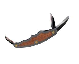 FLEXCUT Tri-Jack Pro (JKN95) Faca para Entalhe em Madeira, 3 Lâminas de Aço Carbono Alto (Desbaste, Detalhe, Mini), Cabo de Alumínio com Inlay de Cerejeira, 10,8 cm Fechada, 170 g, Fabricada nos EUA