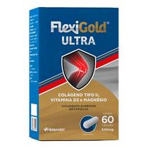 Flexigold Ultra 60 Caps 500mg Colágeno Tipo 2 - Herbamed