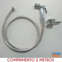 Flexível Cromado 1,75 M Com Ducha E Suporte - 2300932K140 Flexível Cromado 1,75 M Com Ducha E Suporte - 2300932K140