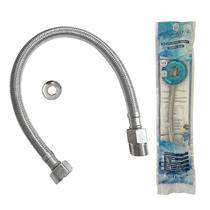 Flexível de Malha Trançada de Aço INOX 1/2 da Flvx Hidro de 30cm - FLEX30-IN