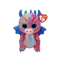 Flint Dragão de Pelúcia Ty 16cm de Magia, Cores e Fantasia com Selo Inmetro