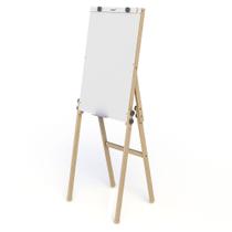 Flip Chart Cavalete Portátil Dobrável com Porta Blocos e Quadro Branco