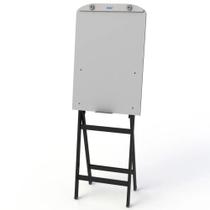 Flip Chart Quadro Branco Soft 60x90cm Moldura de Madeira Preto