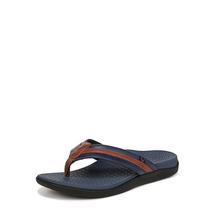 Flip-flop Vionic Tide II para homens azul/marrom tamanho 10 Flip-flop Vionic Tide II para homens azul/marrom tamanho 10