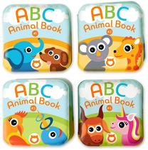 Floating Bath Books BabyBibi Learning ABCs, conjunto de 4 Floating Bath Books BabyBibi Learning ABCs, conjunto de 4