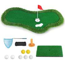 Floating Golf Green Floranest para piscina com selecionador de bolas
