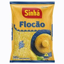 Flocão de Milho Sinhá 500G Farinha de Milho Flocada Cuzcuz Natural Sem Glúten