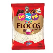 Flocos brancos decora 500g - Cacau foods