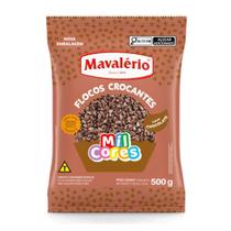 Flocos Crocante Sabor Chocolate 500g Mavalério Brigadeiros Doces