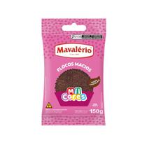 Flocos de chocolate macio 150g mavalério Flocos de chocolate macio 150g mavalério
