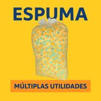 Flocos de Espuma Picada 1kg Ideal para Encher Almofadas Puffs e Artesanato Flocos de Espuma Picada 1kg Ideal para Encher Almofadas Puffs e Artesanato