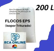 Flocos De Isopor 200 Litros Para Preenchimento Puffs - RCAISOPOR