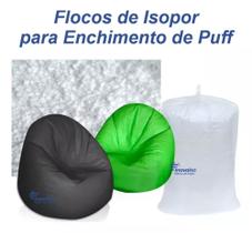 Flocos De Isopor 330 Litros Enchimento Puff Pera Gota Maça - RCAONLINE