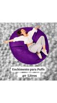 Flocos de Isopor 40 litros - Enchimento para Puff
