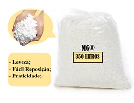 Flocos de Isopor para Concreto Leve e enchimento de puffs (350 Litros)