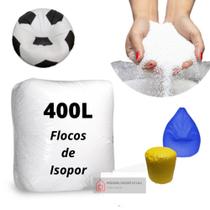 Flocos De Isopor Para Enchimento de Puffs e almofadas 400 Litros - MgonlineIsopor