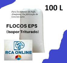 Flocos de Isopor para Enchimento - Puff - Almofada - Concreto Leve 100 L - RCAiso