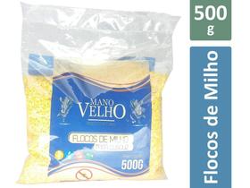 Flocos de Milho para Cuscuz Não Transgênico Mano Velho 500g Flocos de Milho para Cuscuz Não Transgênico Mano Velho 500g