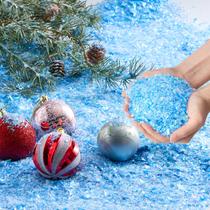 Flocos de neve artificiais de plástico azul JOYIN 340ml