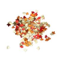 Flocos De Resina Em Cores Misturadas De Folha De Bordo Laranja Vermelho Para Arte De Unhas, Brilho