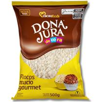 Flocos Granulado Gourmet Branco 500g Dona Jura Flocos Granulado Gourmet Branco 500g Dona Jura