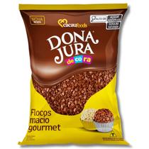 Flocos granulado gourmet chocolate 500g dona jura