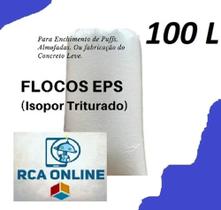 Flocos Isopor 100 Litros Para Enchimento Puff Pera Gota Maça - RCAISOPOR