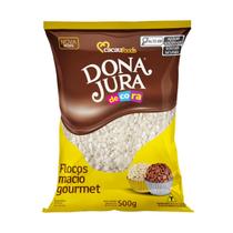 Flocos macio branco 500g decora dona jura